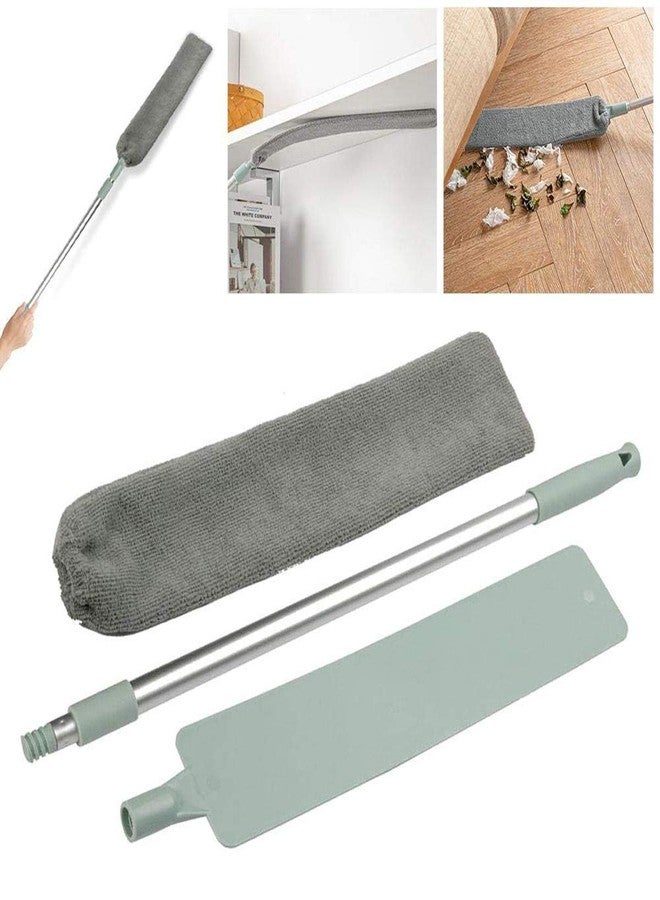 WEGON Dust Brush, Retractable Gap Dust Cleaning Artifact Good Grips Microfiber Hand Duster, Removable and Washable Telescopic Dust Collector for Home Bedroom Kitchen - Image 2